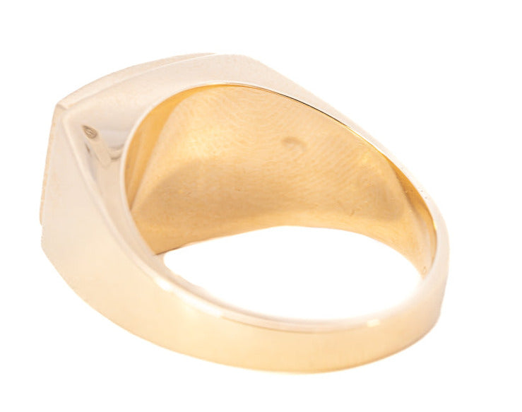  9ct Yellow Gold & Onyx Signet Ring