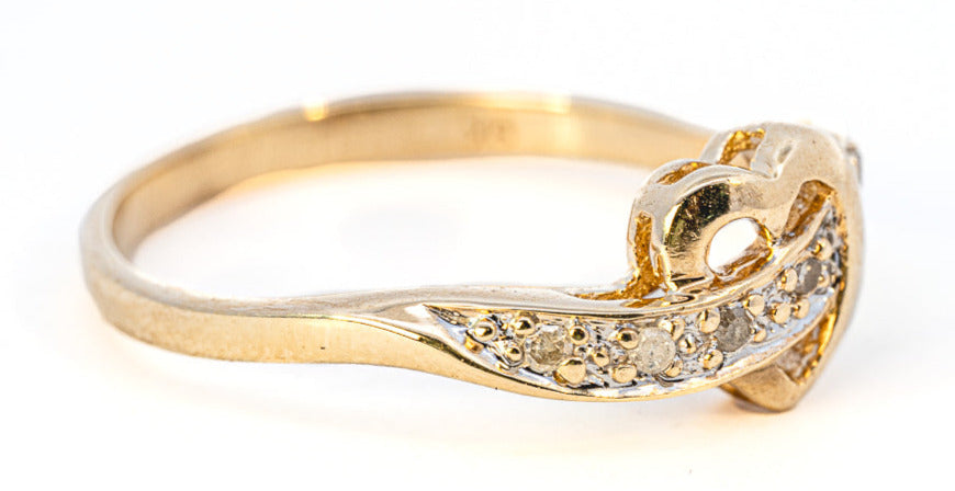 Heart-Shaped Diamond Ring