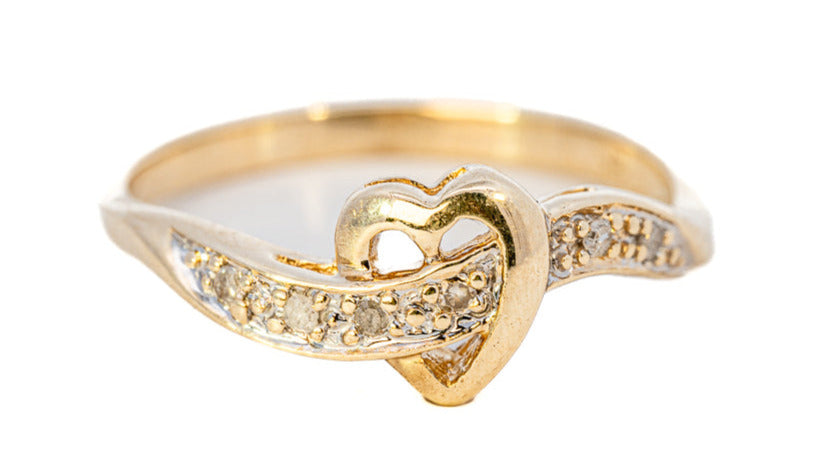 Heart-Shaped Diamond Ring