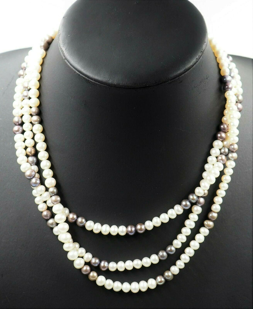 Freshwater Pearl Triple Strand Necklace