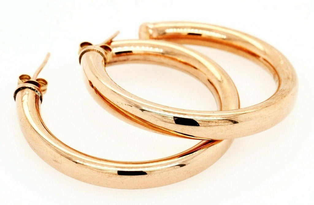 9ct Rose Gold Hoop Earrings