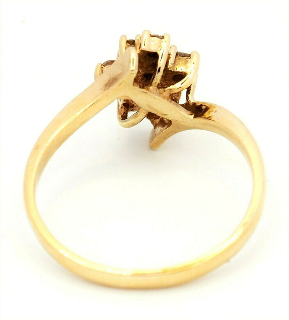 9ct Yellow Gold 9 Diamond Dress Ring  