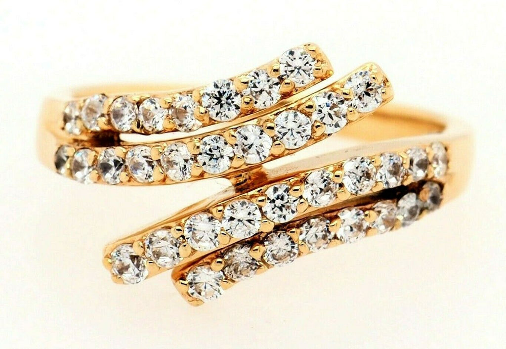 Cubic Zirconia 9ct Yellow Gold Dress Ring