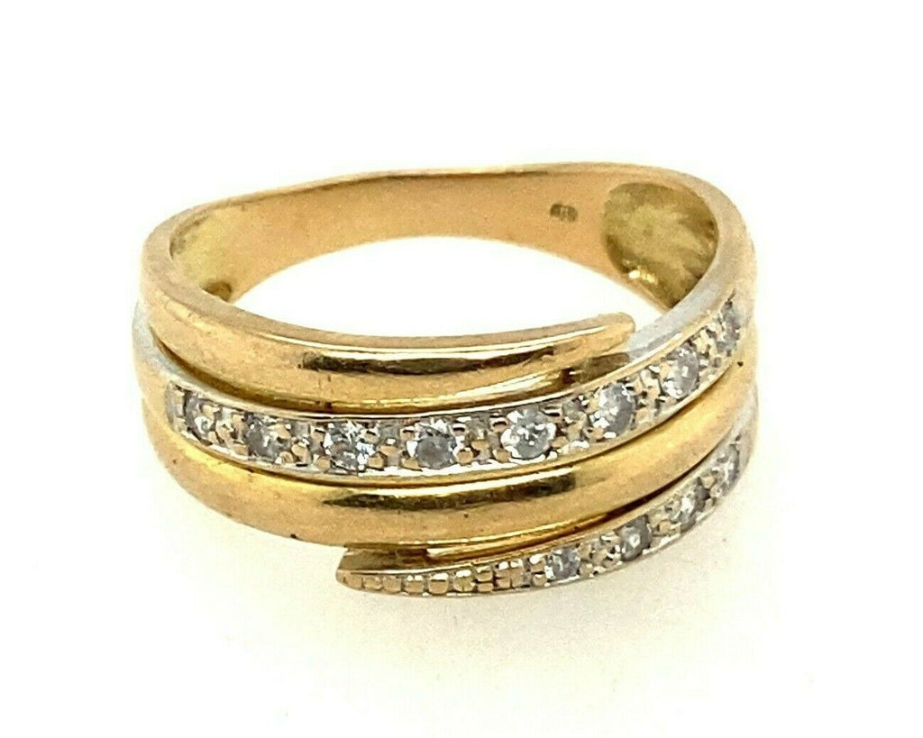 9ct Yellow Gold Cubic Zirconia Dress Ring