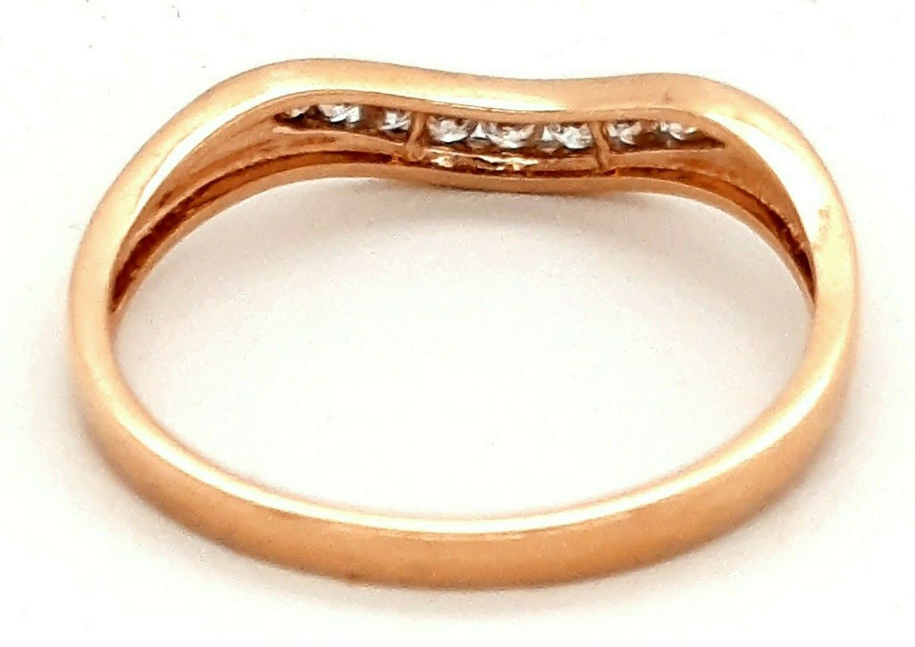 9ct Yellow Gold 9 Diamond Ring