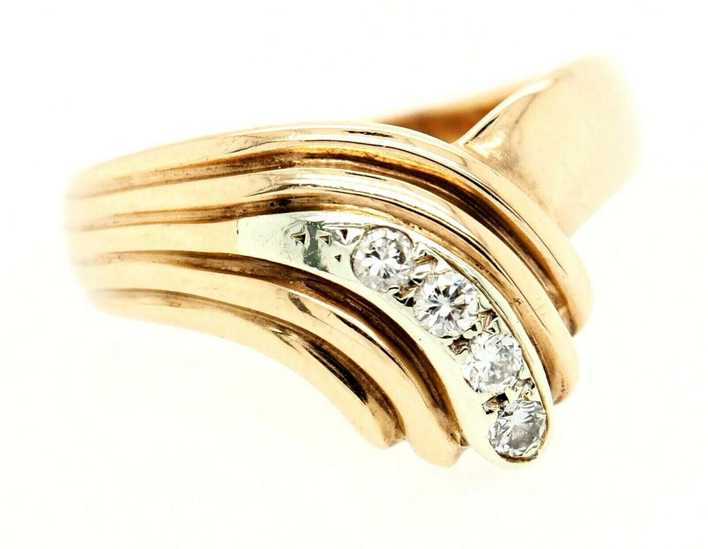 Diamond 9ct Yellow Gold Ring