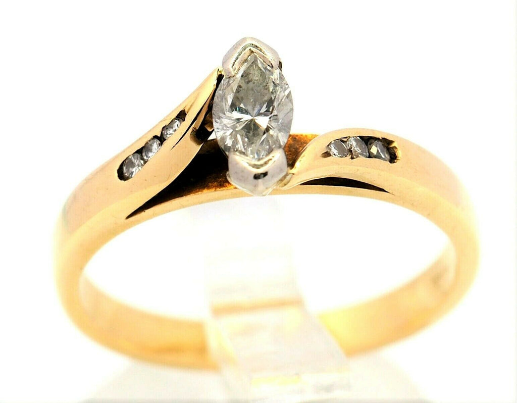 Diamond 18ct Yellow & White Gold Ring