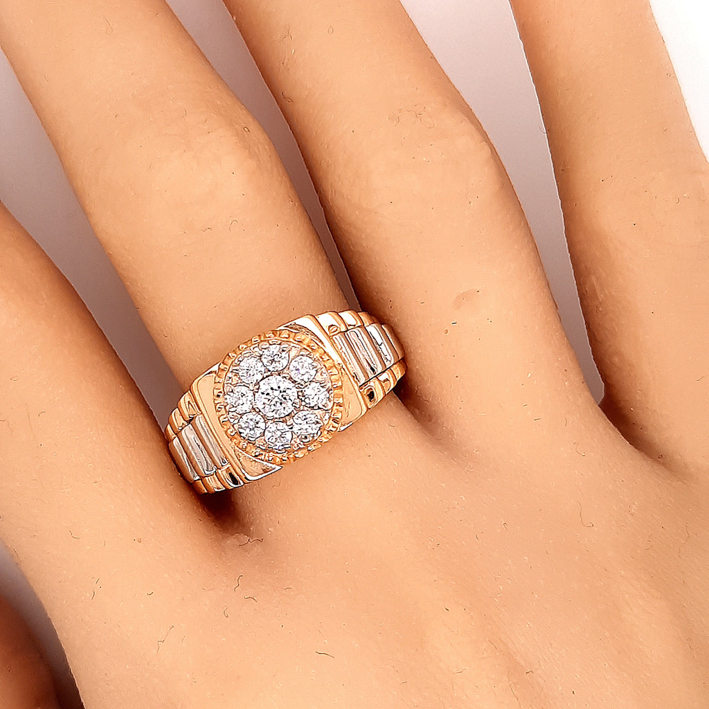 18ct Yellow Gold Cubic Zirconia Ring