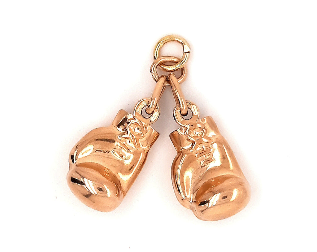 9ct Yellow Gold Boxing Gloves Charm