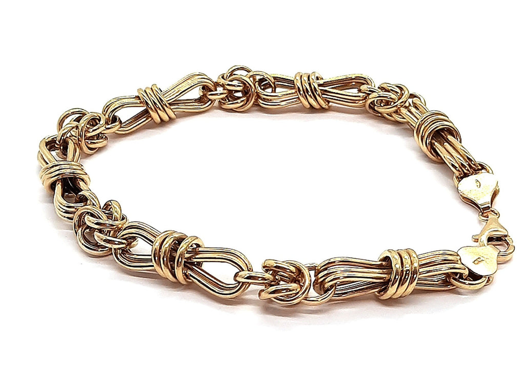 14ct Yellow Gold Bracelet Fancy Link Chain