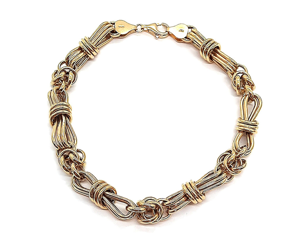 14ct Yellow Gold Bracelet Fancy Link Chain