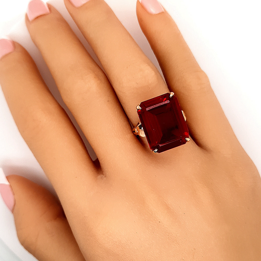 Ruby & Yellow Gold Dress Ring