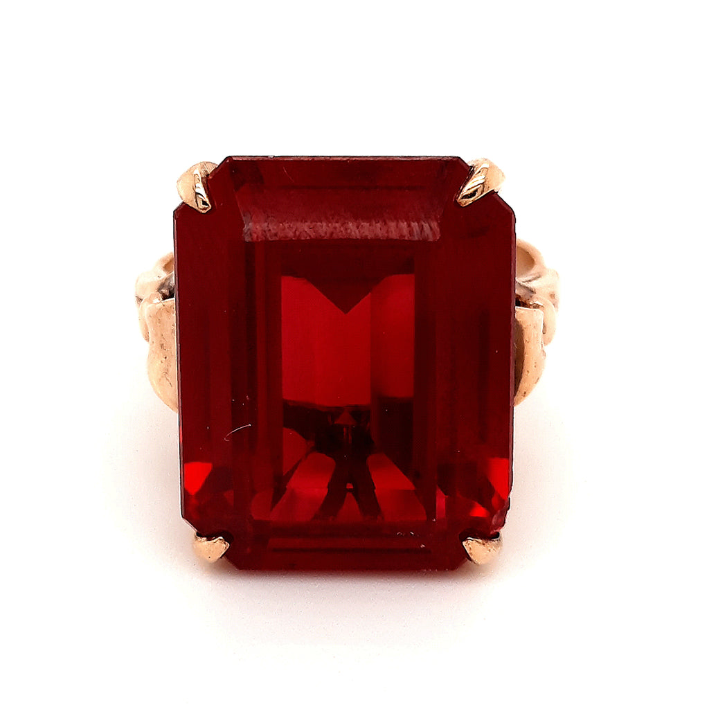 Ruby & Yellow Gold Dress Ring