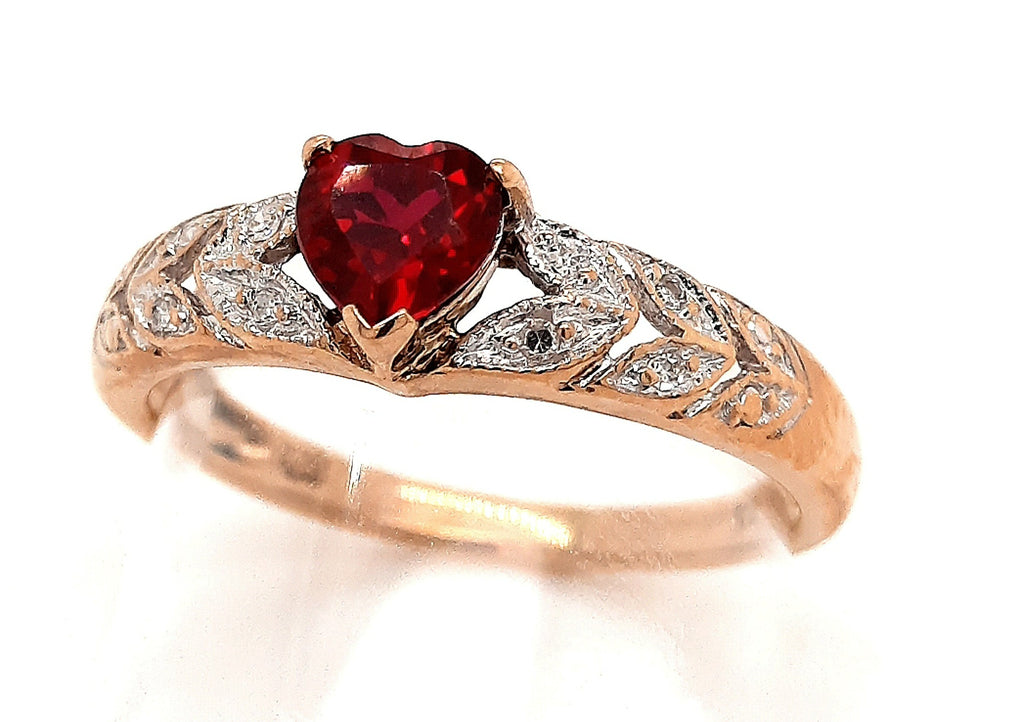 Ruby & Diamond Yellow Gold Ring