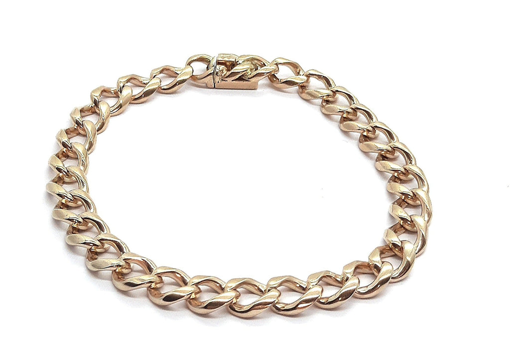 9ct Yellow Gold Bracelet Curb Link Chain