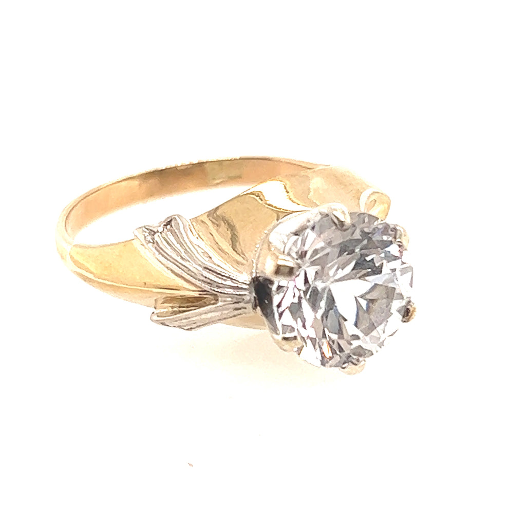 9ct Yellow & White Gold Sapphire ring