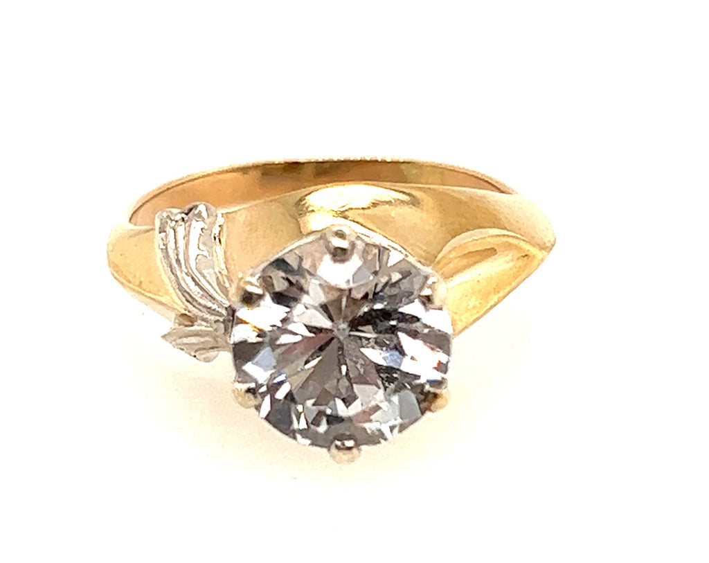 9ct Yellow & White Gold Sapphire ring