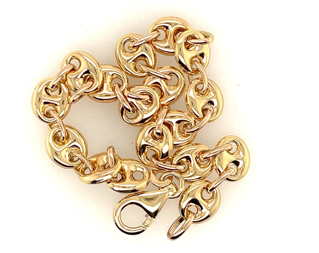 9ct Yellow Gold Oval Link Bracelet