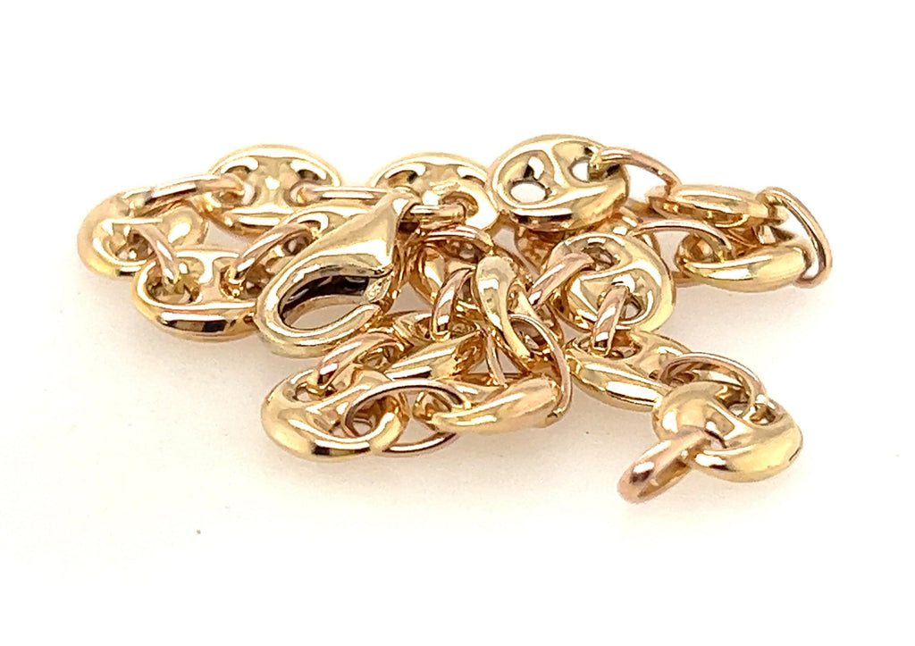 9ct Yellow Gold Oval Link Bracelet