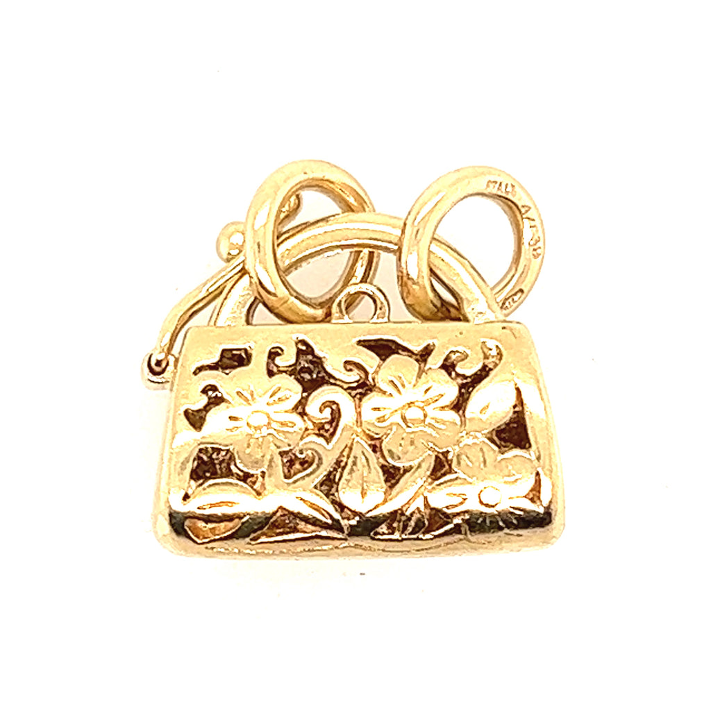 Diamond 9ct Yellow Gold Padlock Clasp/Charm