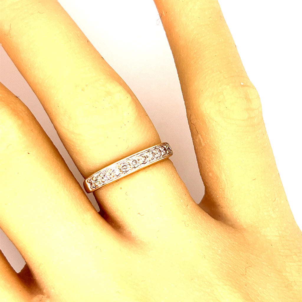 0.22ct Diamond & Yellow Gold Ring