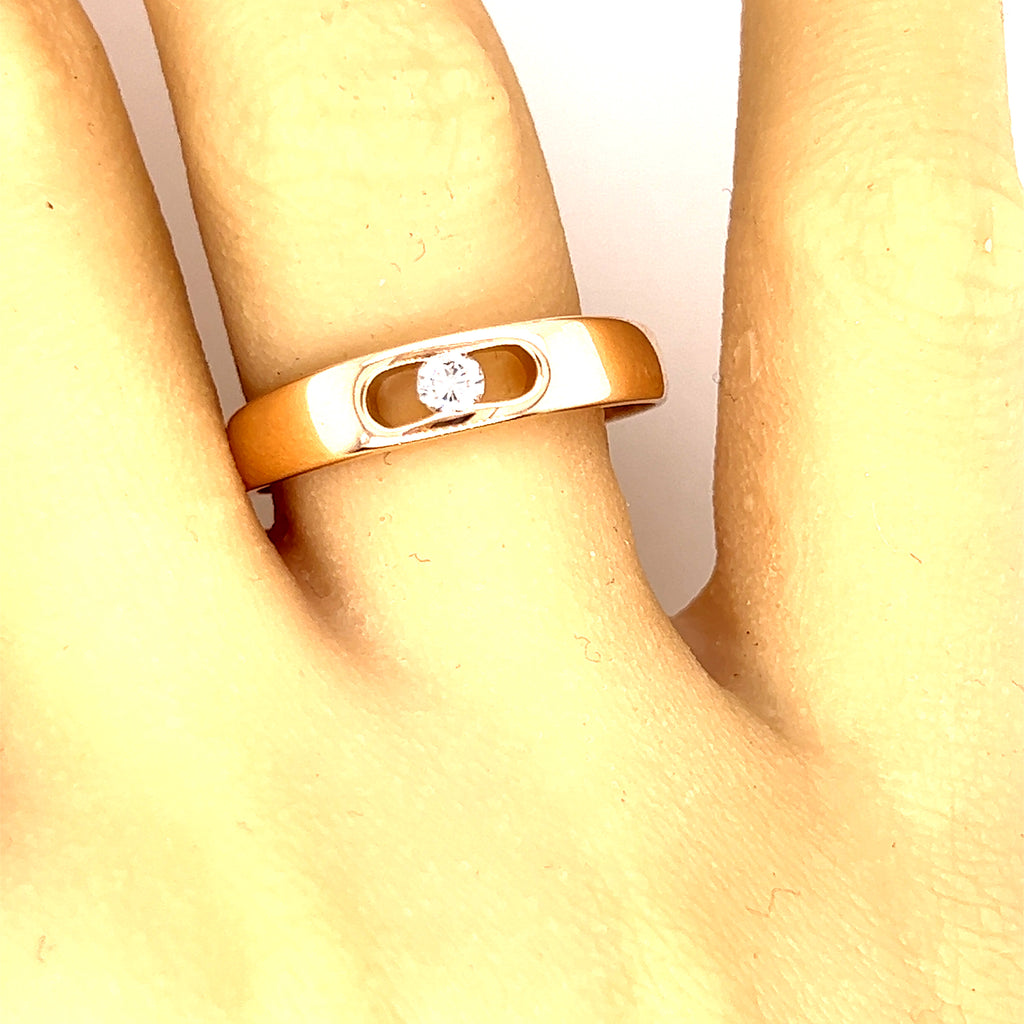 Diamond Yellow Gold Ring