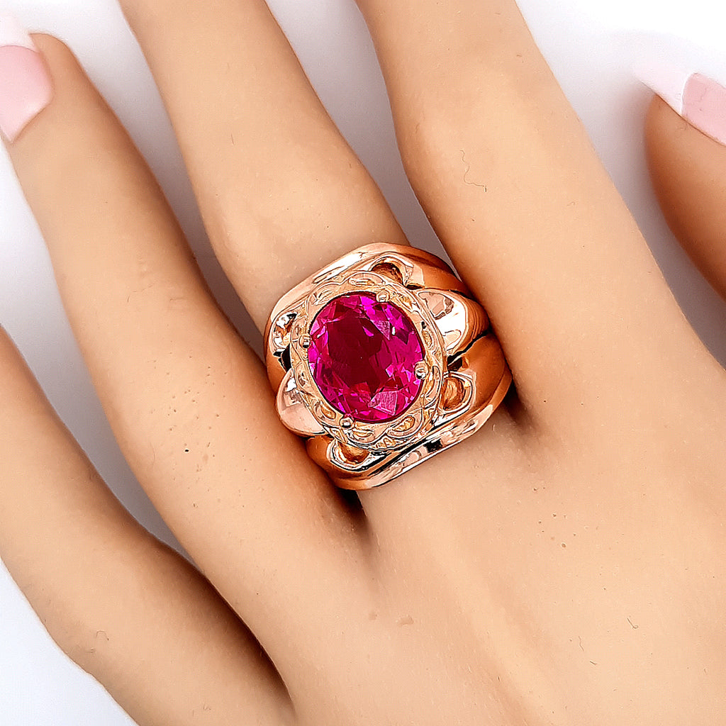 18ct Yellow Gold & 6.00ct Ruby Dress Ring