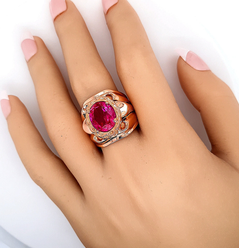 18ct Yellow Gold & 6.00ct Ruby Dress Ring