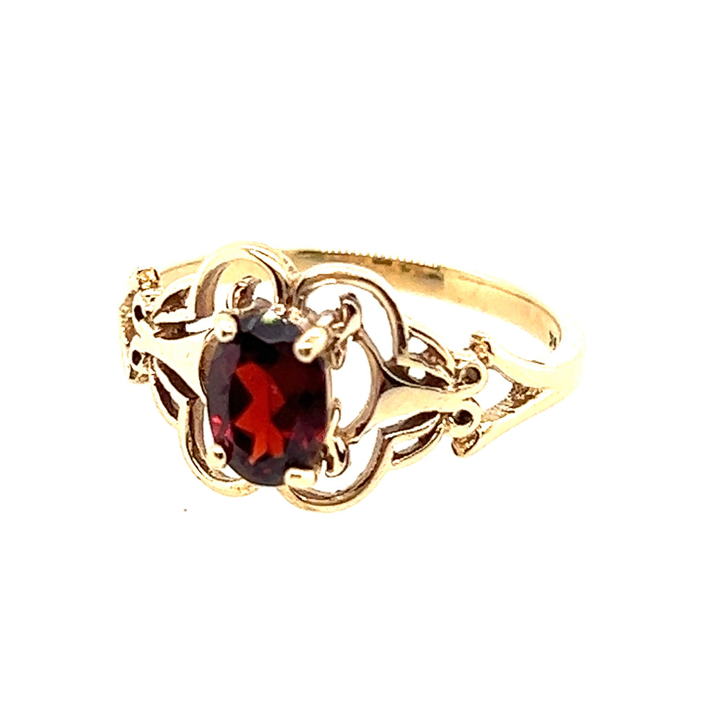 Ruby & 9ct Yellow Gold Ring