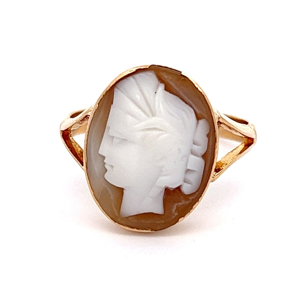 Handmade 18ct Yellow Gold Cameo Ring