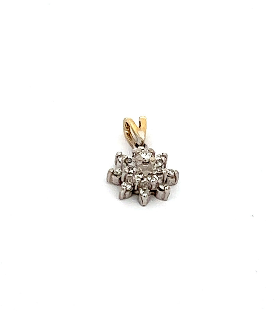 Diamond Yellow & White Gold Pendant