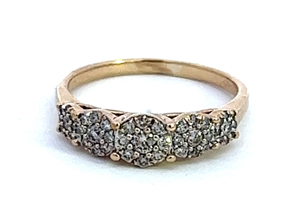 Diamond 9ct Yellow Gold Ring