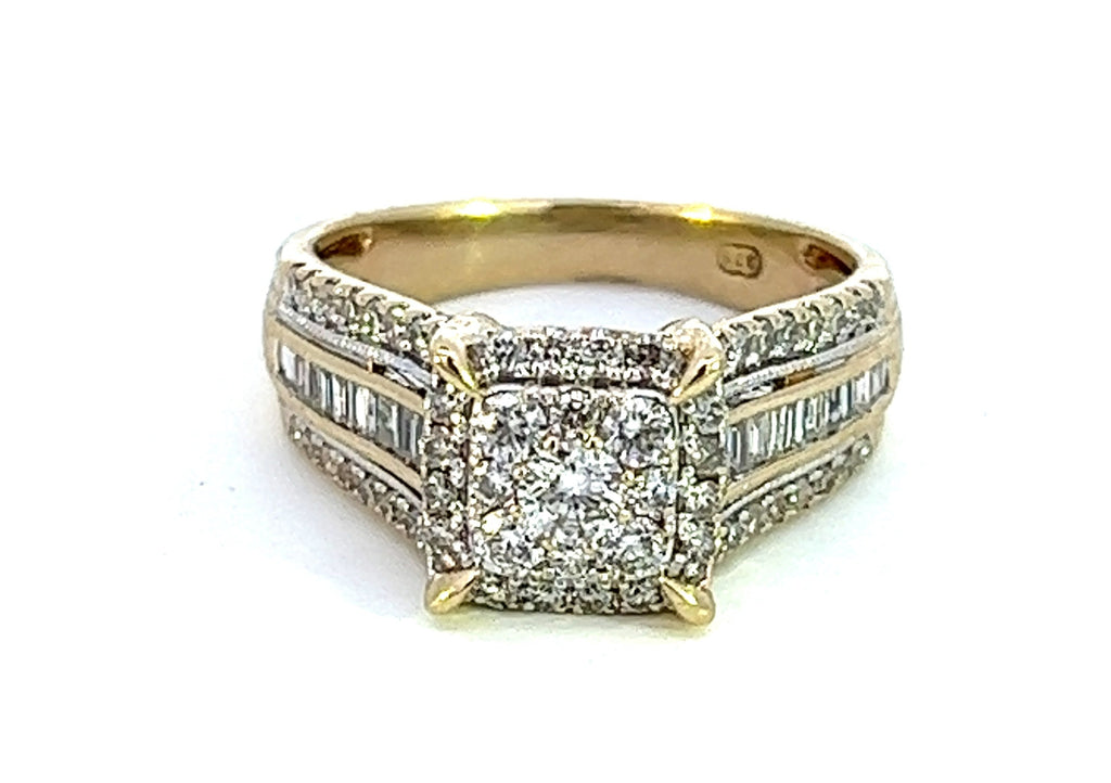 Yellow Gold & Diamond Ring TDW 1.00ct