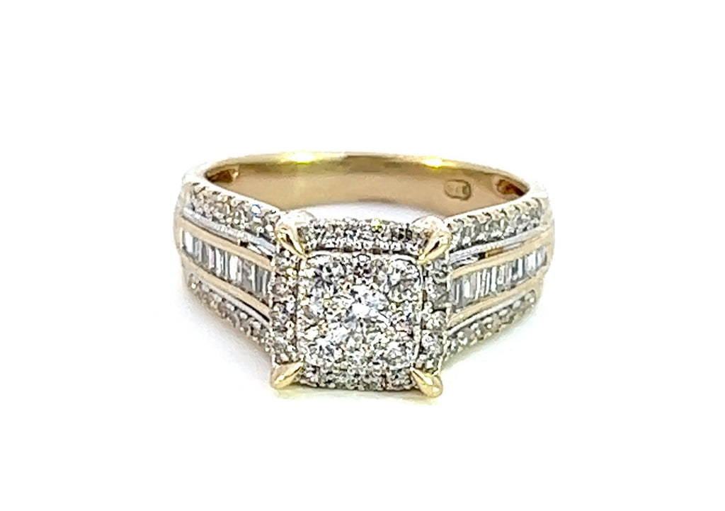 Yellow Gold & Diamond Ring TDW 1.00ct