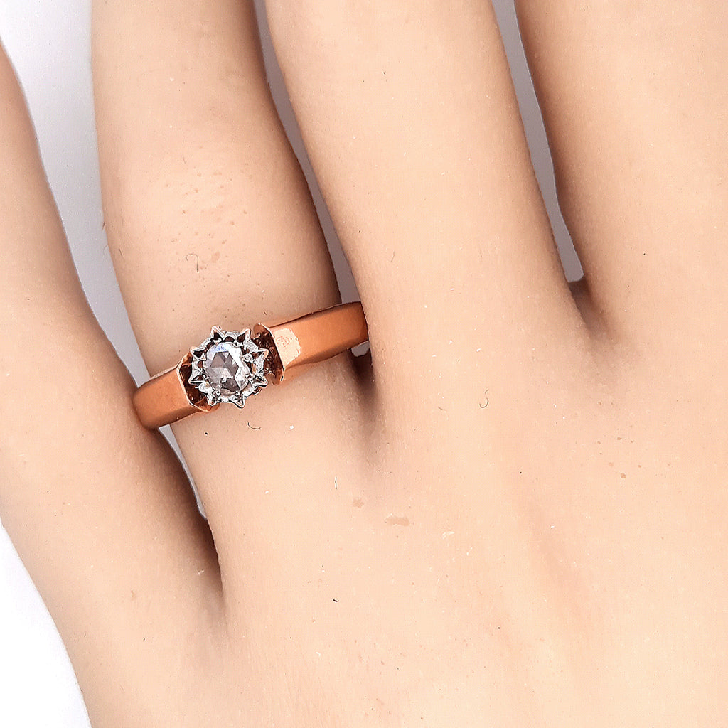 18ct Rose Gold Diamond Ring