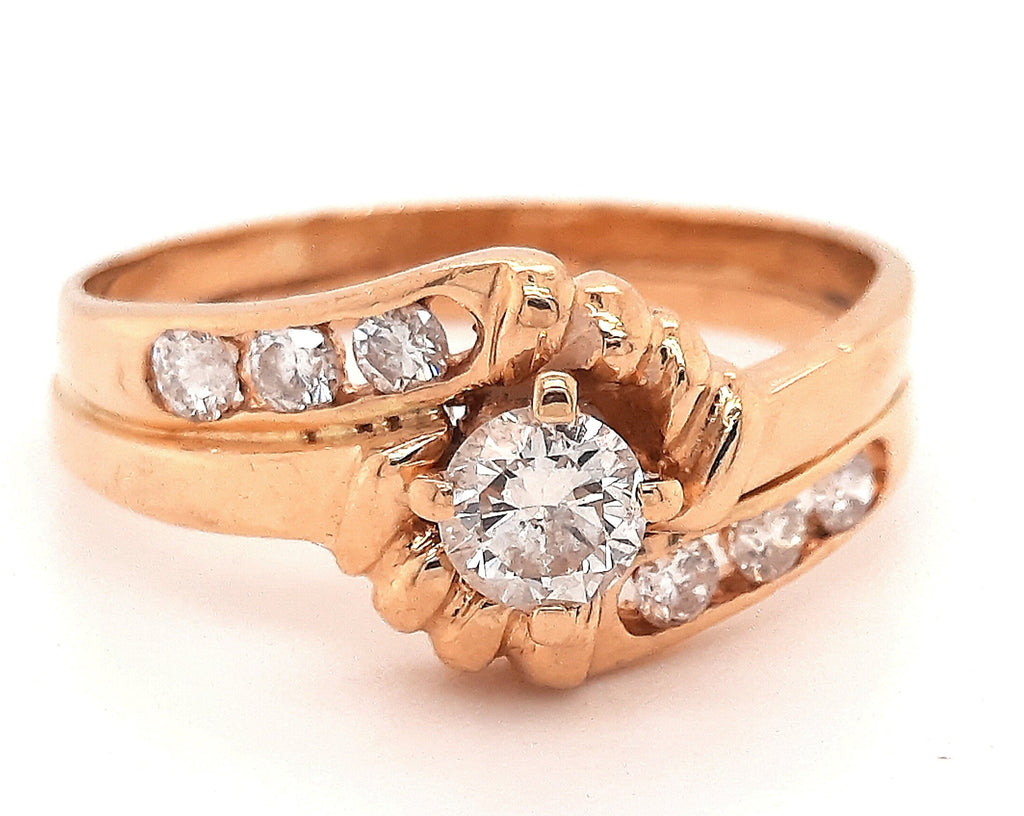 Diamond 18ct Yellow Gold Ring Wedding & Engagement Ring
