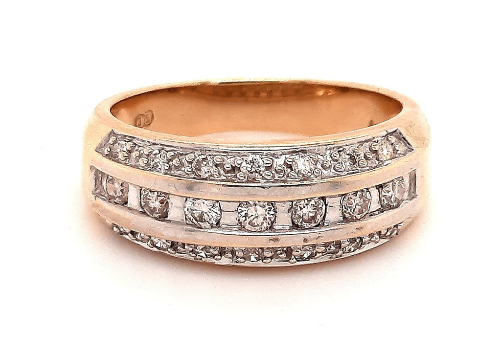 Diamond 9ct Yellow Gold Ring