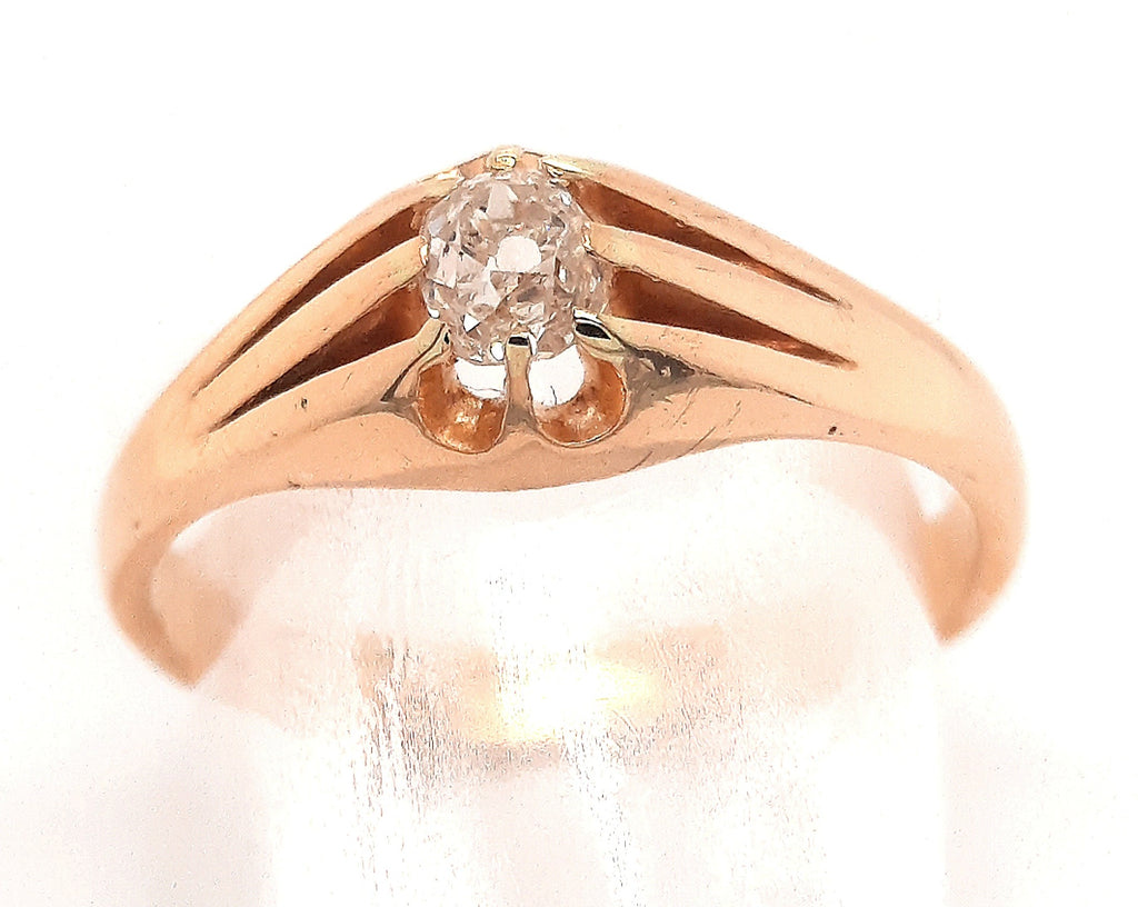 Antique Diamond 18ct Yellow Gold Ring Hallmarked c1894 London