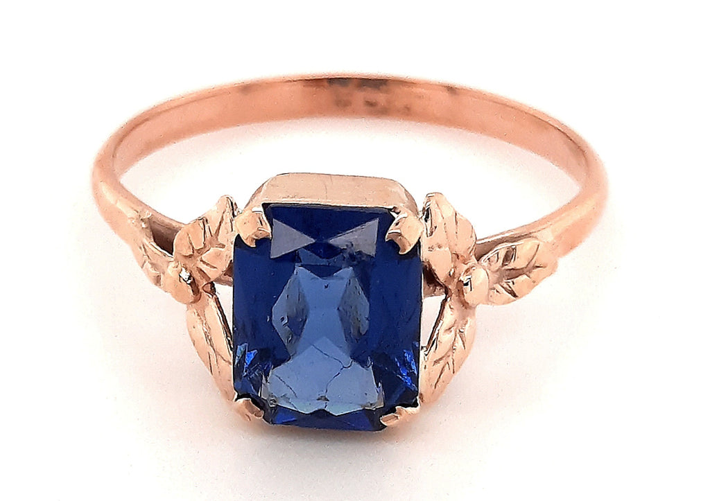 9ct Yellow Gold & Sapphire Vintage Ring