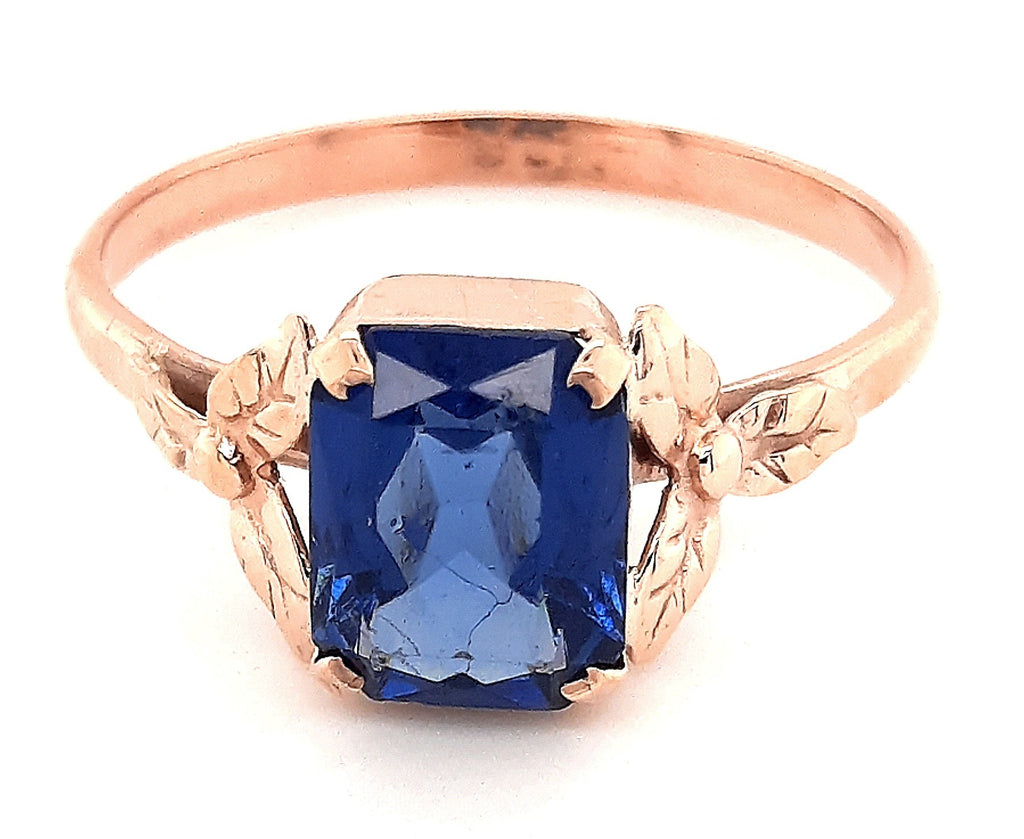 9ct Yellow Gold & Sapphire Vintage Ring