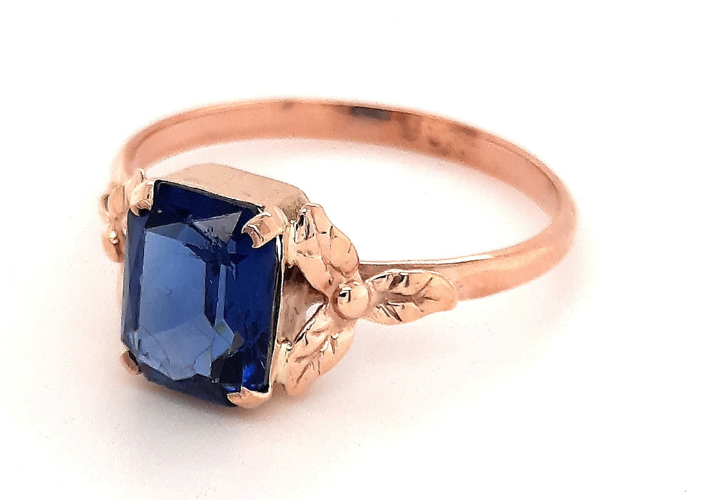 9ct Yellow Gold & Sapphire Vintage Ring