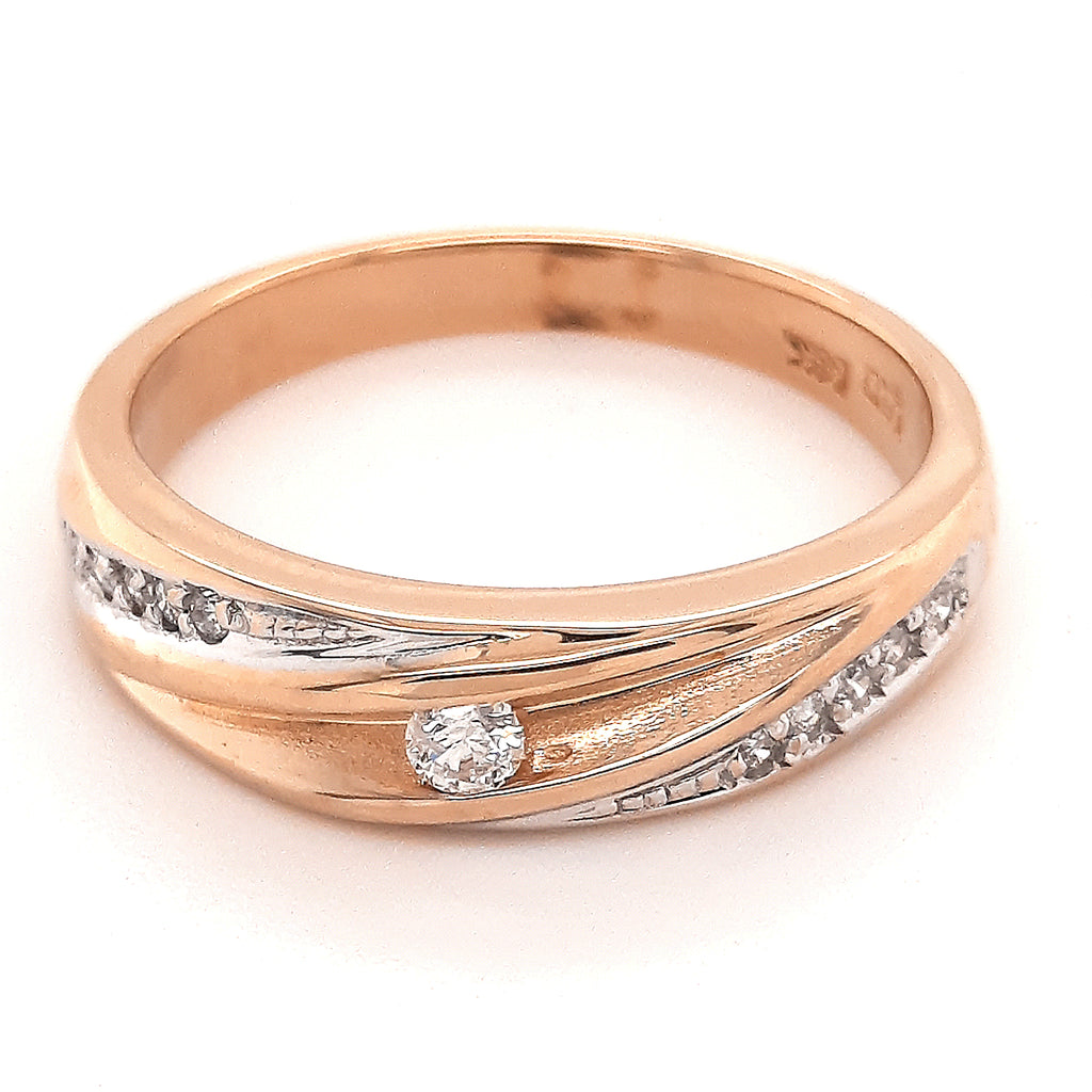 14ct Yellow Gold & Diamond Ring