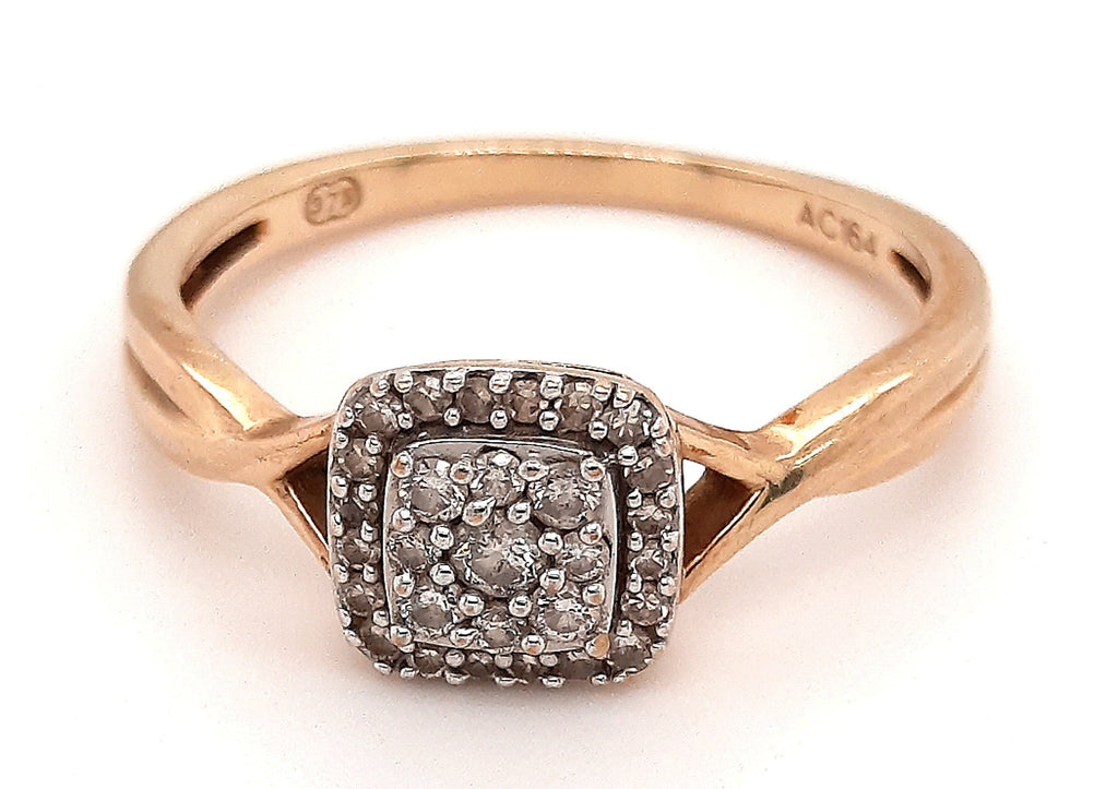 Diamond & 9ct Yellow Gold Ring Engagement & Wedding Jewellery 