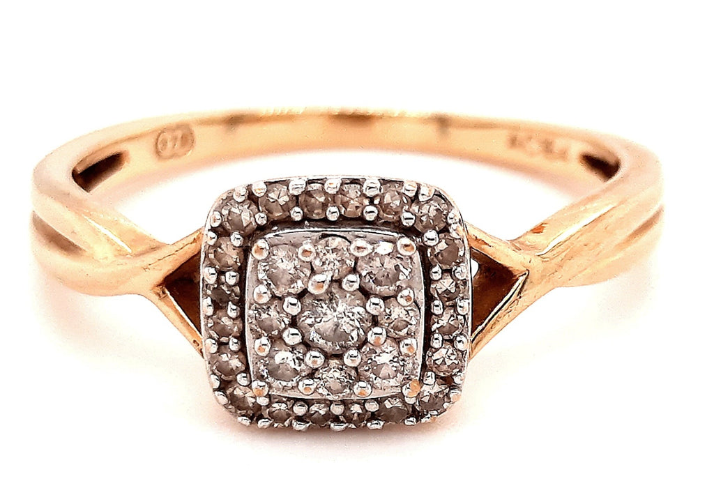 Diamond & 9ct Yellow Gold Ring Engagement & Wedding Jewellery 
