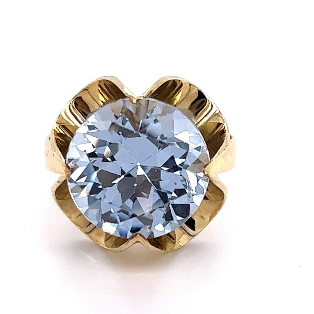 14ct Yellow Gold Spinel Cocktail Ring