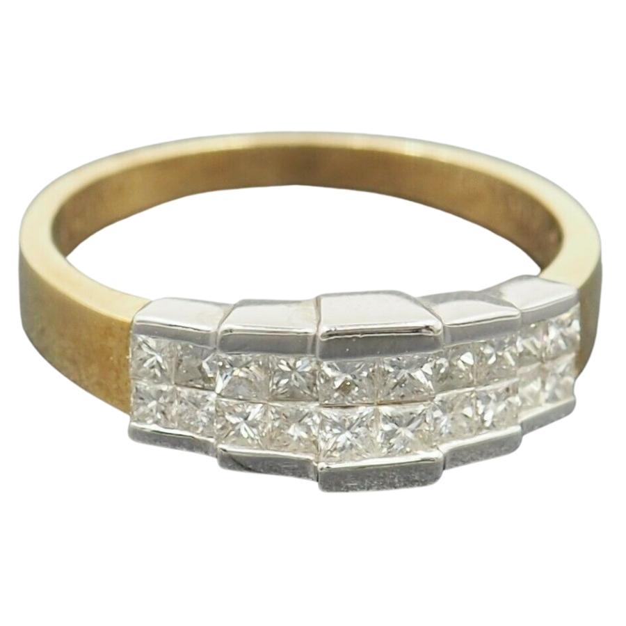 18ct Yellow & White Gold Diamond Ring