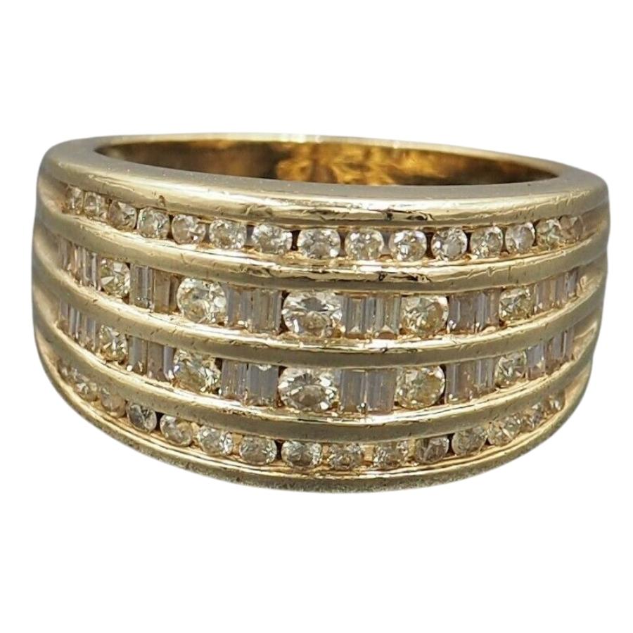 Diamond 9ct Yellow Gold Ring