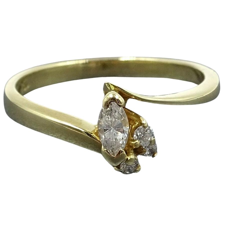 18ct Yellow Gold Diamond Cluster Ring