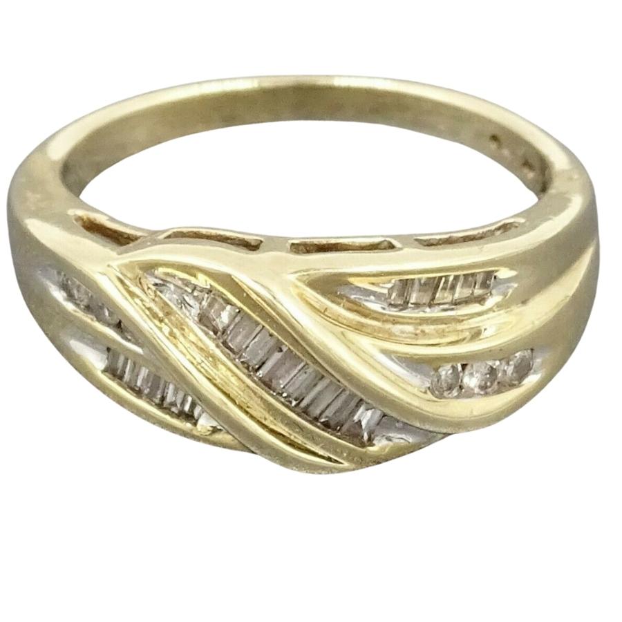 Diamond 9ct Yellow Gold Ring