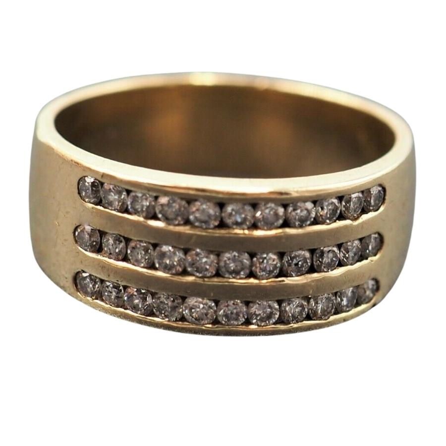 9ct Yellow Gold Diamond Ring